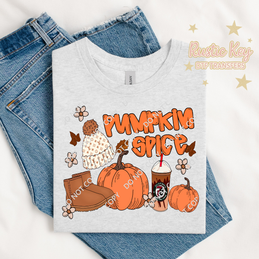 Pumpkin spice DTF TRANSFER