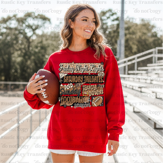 Friday Night Lights DTF Transfer, Ready to Press