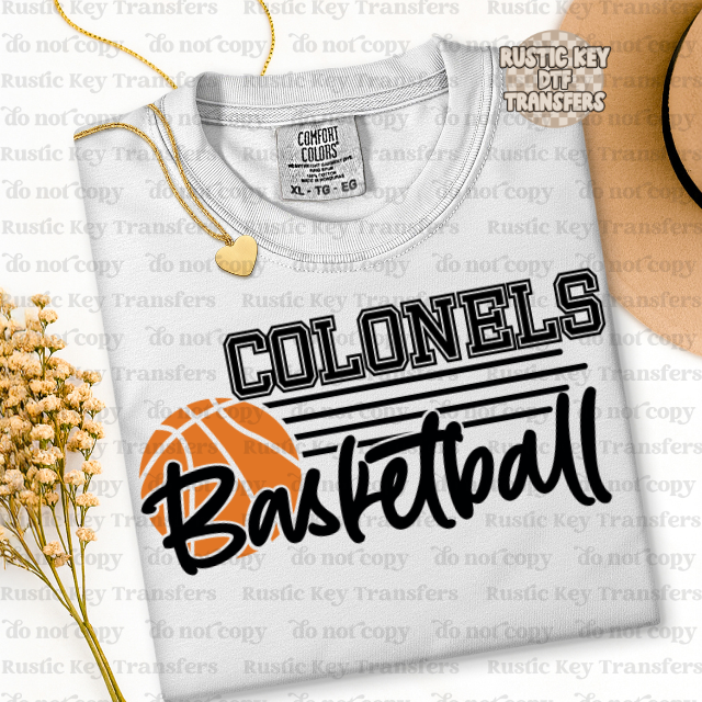 Colonels Basketball DTF Transfer, Ready to Press