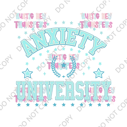 ANXIETY DTF TRANSFER