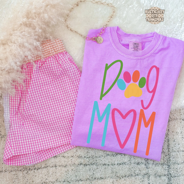 Dog mom DTF Transfer, Ready to Press