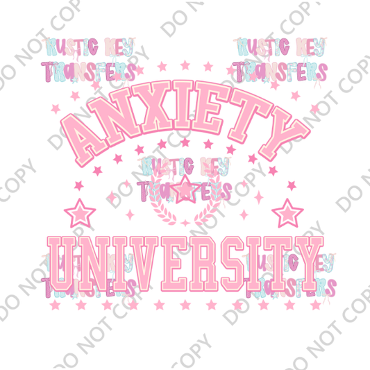 ANXIETY DTF TRANSFER