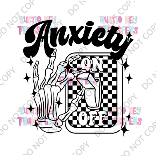 ANXIETY DTF TRANSFER