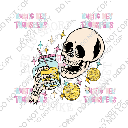 LEMONADE SKULL DTF TRANSFER