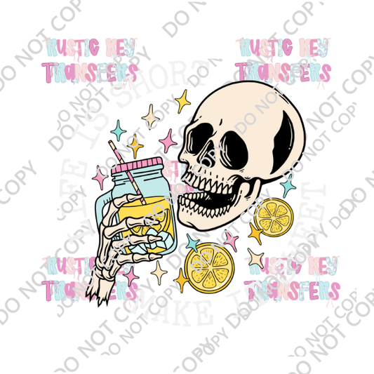 LEMONADE SKULL DTF TRANSFER
