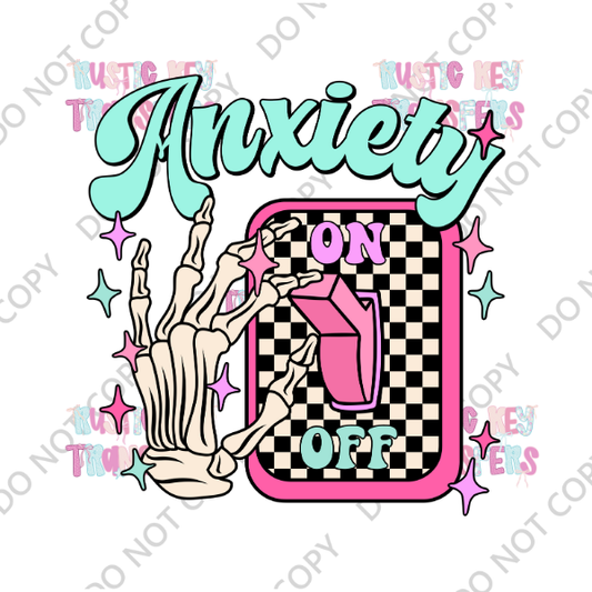ANXIETY DTF TRANSFER
