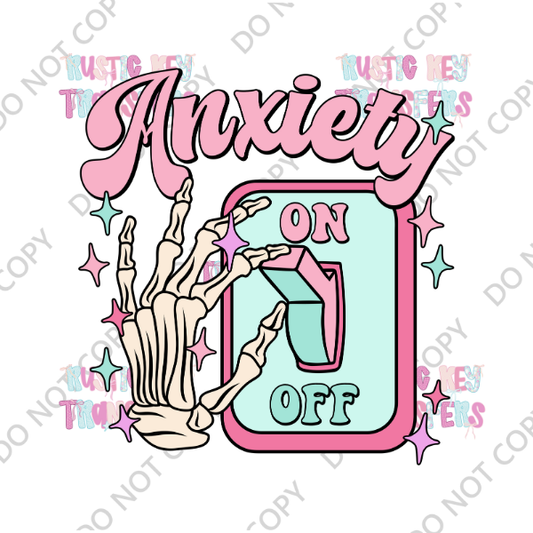 ANXIETY DTF TRANSFER
