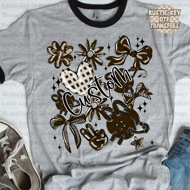 Custom Wrestling collage DTF Transfer, Ready to Press