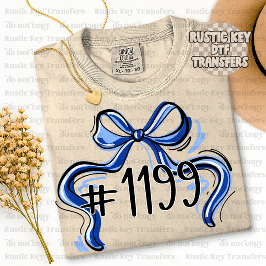 Blazers Mascot Bow DTF TRANSFER