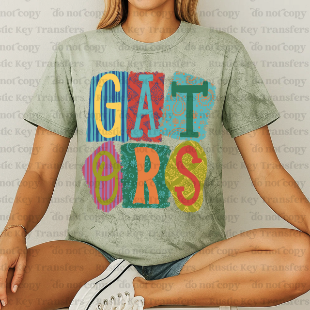 Gators DTF Transfer, Ready to Press