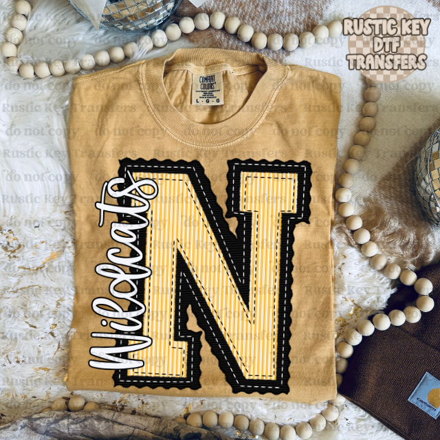 Niagara Wildcats Prepster DTF Transfer, Ready to Press