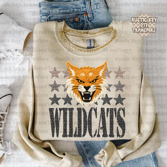 Wildcats DTF Transfer, Ready to Press