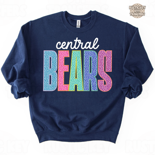 Central bears DTF Transfer, Ready to Press