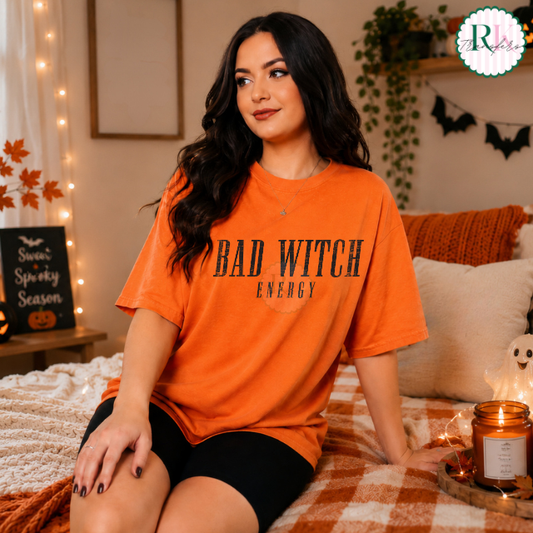 Bad witch energy DTF Transfer, Ready to Press Rustic Key Transfers