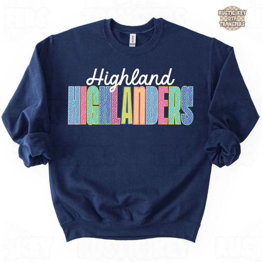 Highland highlanders DTF Transfer, Ready to Press