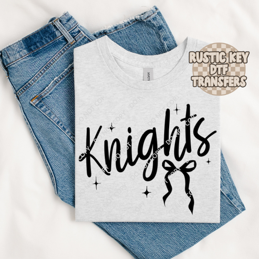 Knights bow DTF TRANSFER