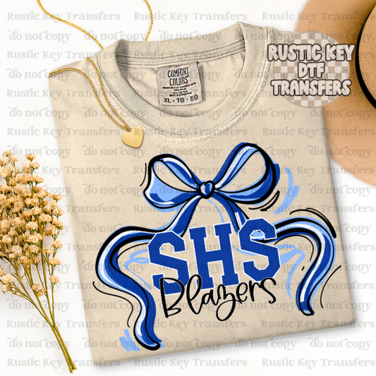 SHS Blazers Mascot Bow DTF TRANSFER