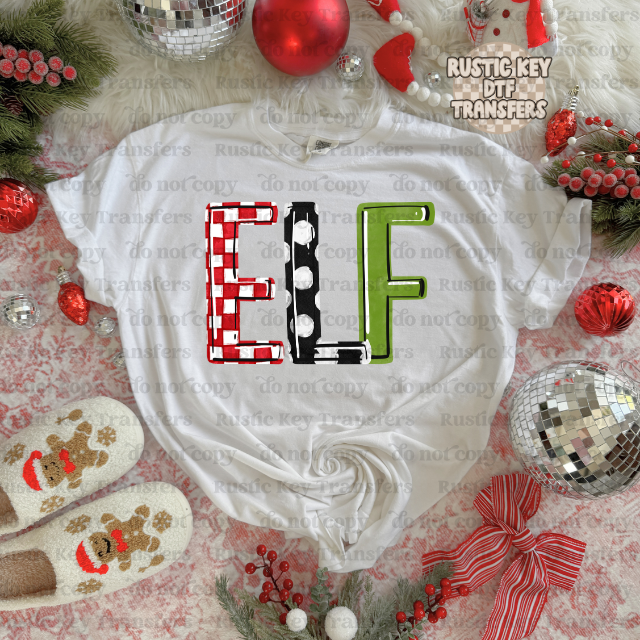 Elf DTF Transfer, Ready to Press