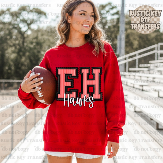 East Heights Hawks Prepster DTF Transfer, Ready to Press