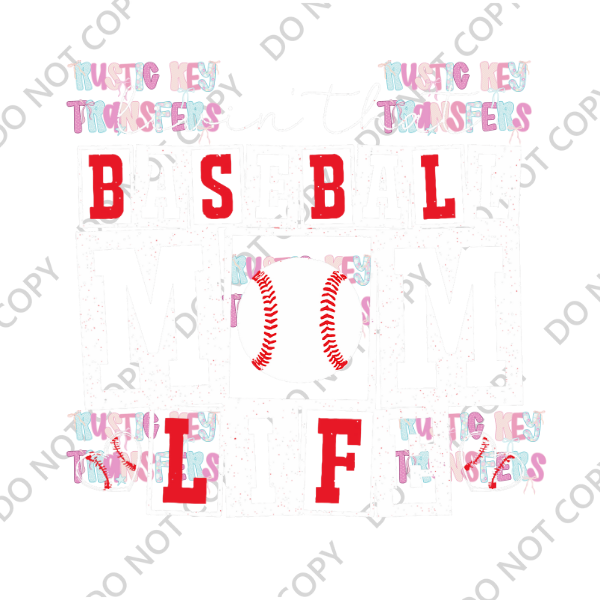 BASEBALL DTF TRANSFER