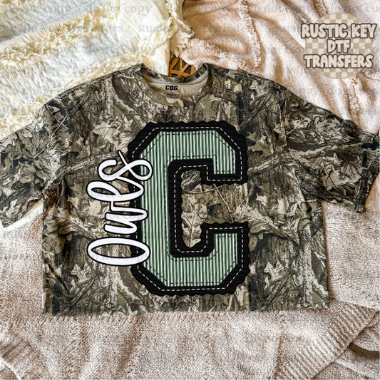 Cairo Owls Prepster DTF Transfer, Ready to Press