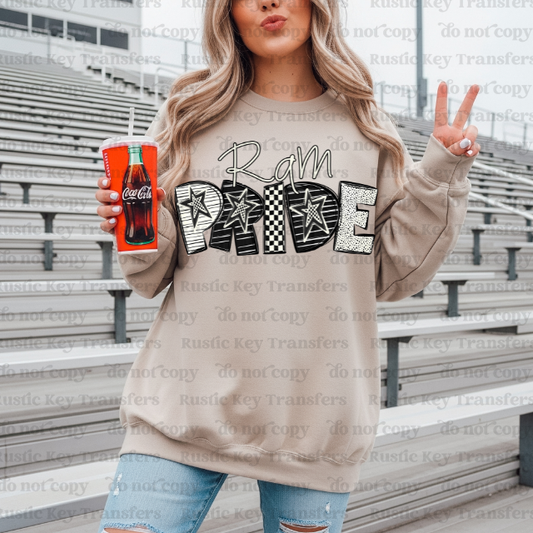 Ram Pride DTF Transfer, Ready to Press