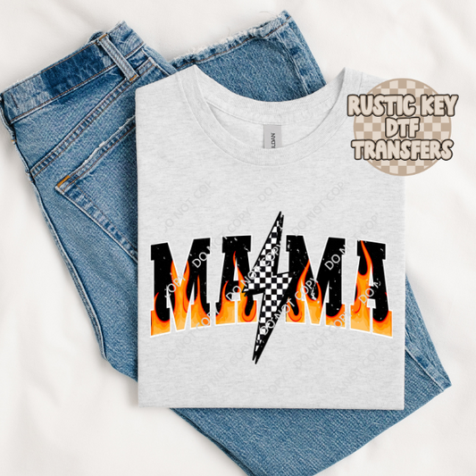 Mama flame DTF TRANSFER