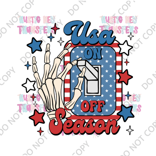 PATRIOTIC DTF TRANSFER