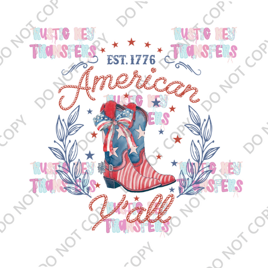 PATRIOTIC DTF TRANSFER