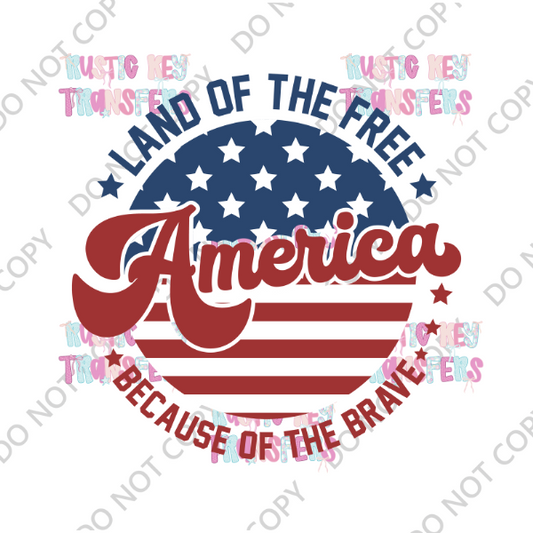 PATRIOTIC DTF TRANSFER