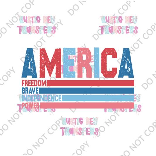 PATRIOTIC DTF TRANSFER