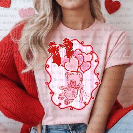 Teddy bear DTF Transfer, Ready to Press