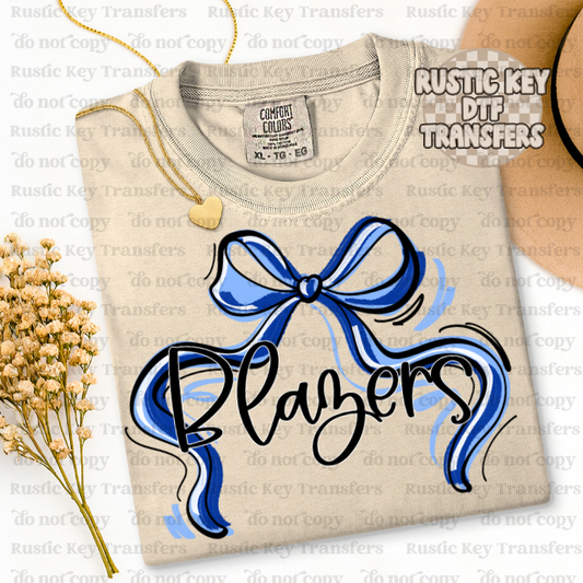 Blazers Mascot Bow DTF TRANSFER