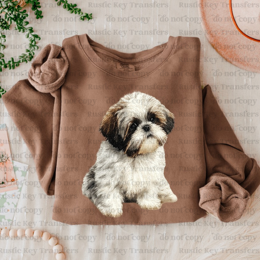 Dog DTF Transfer, Ready to Press