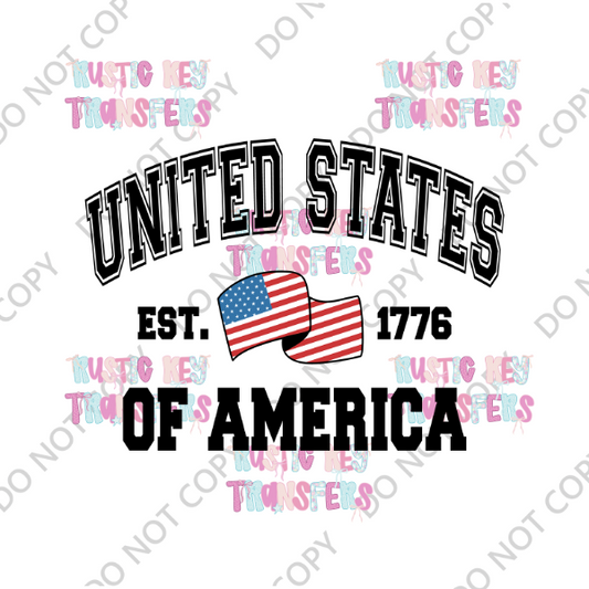 PATRIOTIC DTF TRANSFER