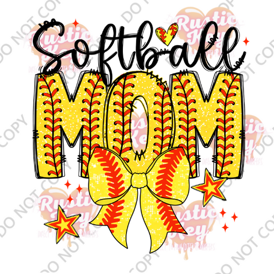 MAMA SOFTBALL DTF TRANSFER