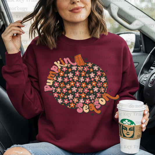 Pumpkin Season DTF Transfer, Ready to Press