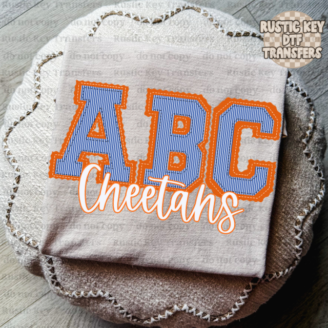 A.B Cheetahs Prepster DTF Transfer, Ready to Press