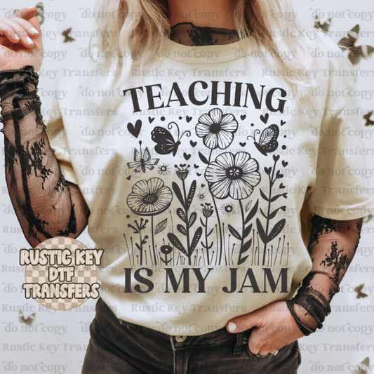 Teaching is my jam DTF TRANSFER