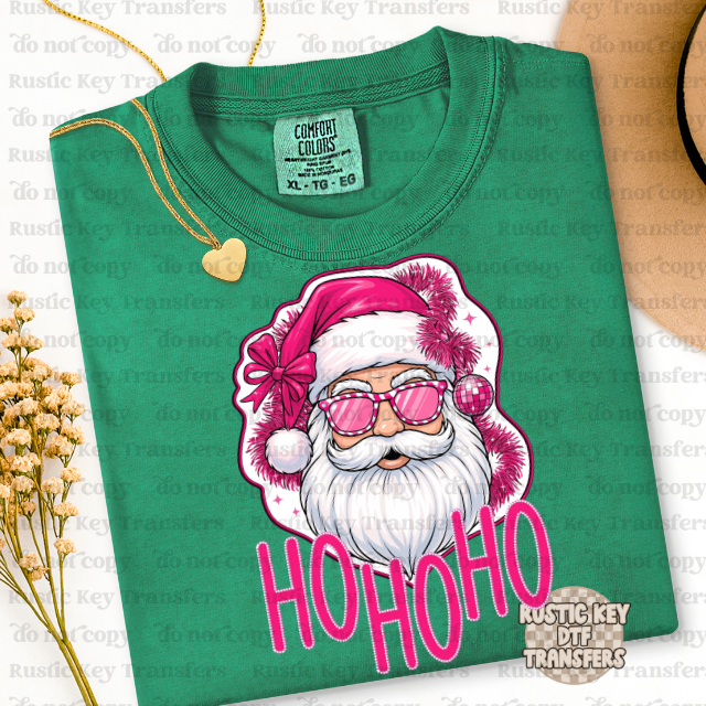 HO HO HO DTF Transfer, Ready to Press