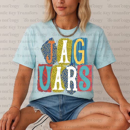 Jaguars DTF Transfer, Ready to Press