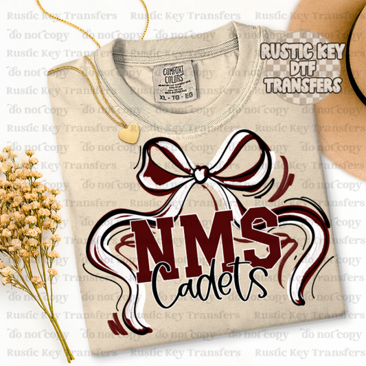 NMS Cadets Bow DTF TRANSFER