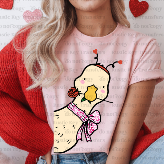 Goose valentine DTF Transfer, Ready to Press