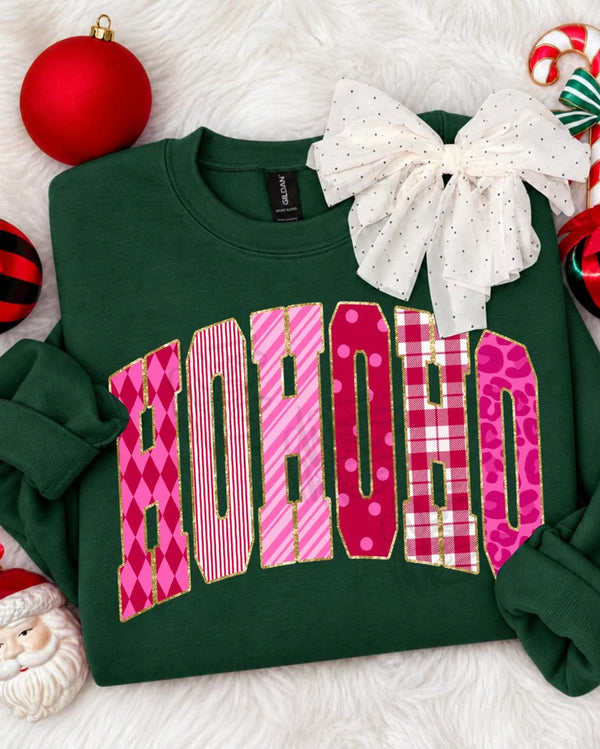 Holiday HOHOHO DTF Transfer, Ready to Press Rustic Key Transfers