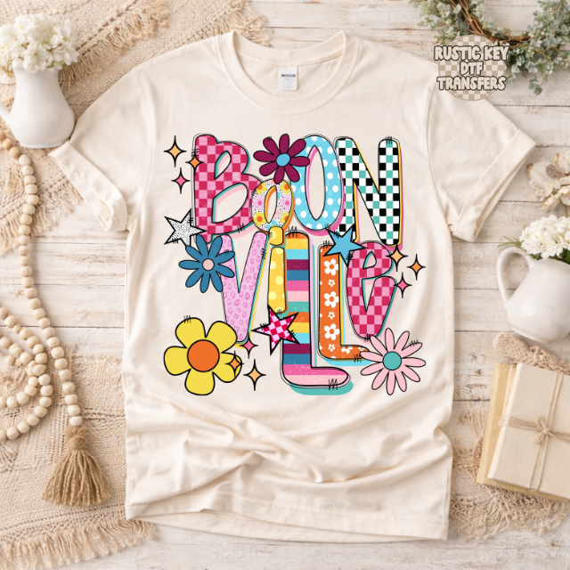 Boonville Funky Fresh state DTF Transfer, Ready to Press