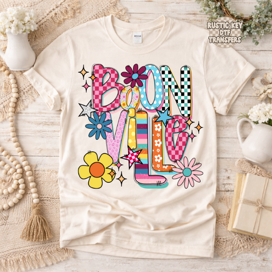 Boonville Funky Fresh state DTF Transfer, Ready to Press