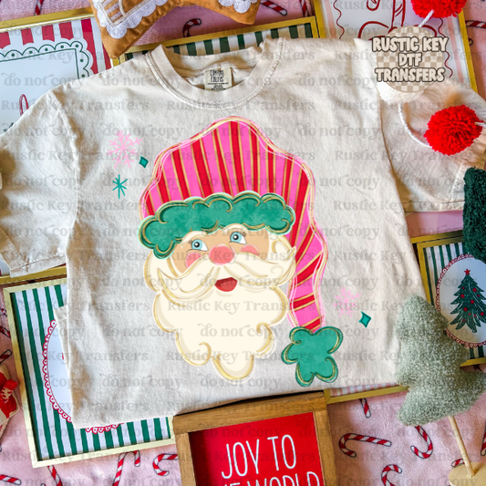 Santa DTF Transfer, Ready to Press