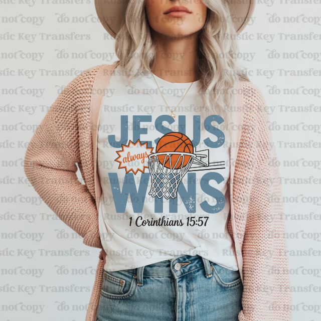 Jesus wins DTF Transfer, Ready to Press