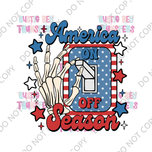 PATRIOTIC DTF TRANSFER