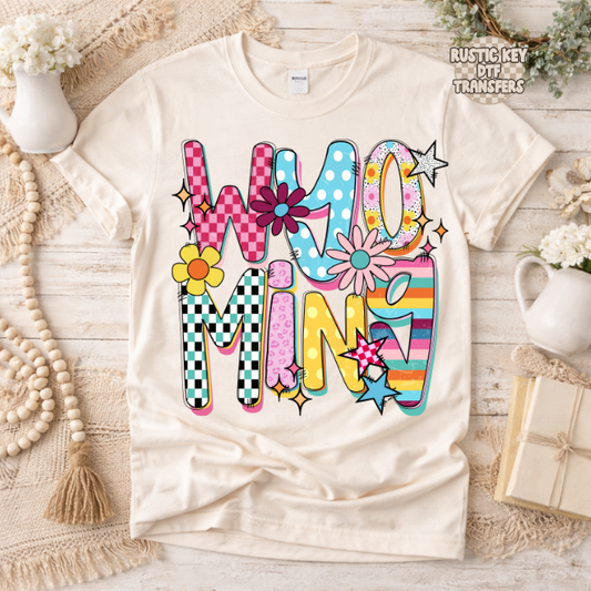 Wyoming Funky Fresh state DTF Transfer, Ready to Press